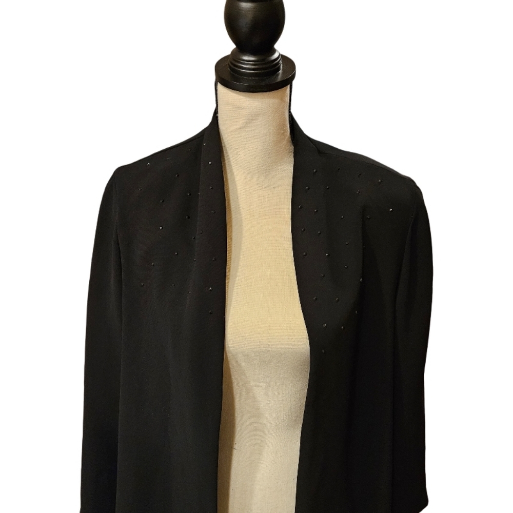S.L. Fashions Black Beaded Jacket - Picture 2 of 7